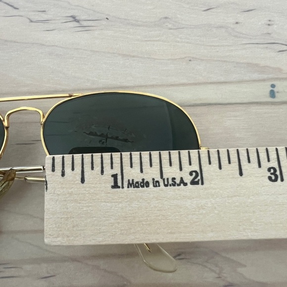 Vintage 1990’s B&L LO205 Ray Ban USA Aviator Sunglasses Gold Plate and Case - Picture 10 of 16